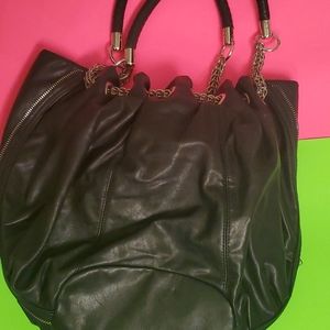 Zipper and Chain Purse